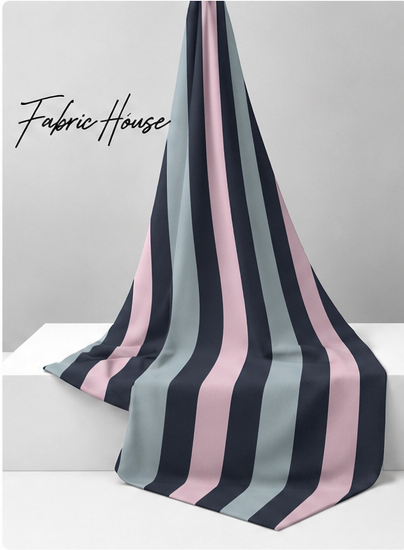 Soft Grey Printed Crepe 067 crepe draped to show fall