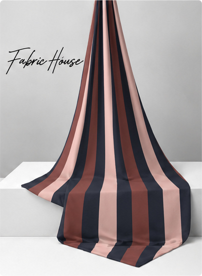Muted Mauve Printed Crepe 069 crepe draped to show fall