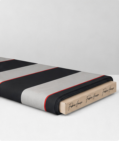 Charcoal Printed Crepe 070 crepe folded