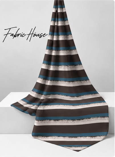 Charcoal Printed Crepe 074 crepe draped to show fall