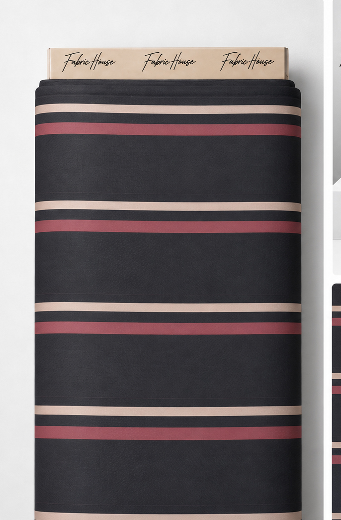 Charcoal Printed Crepe 080 crepe full roll