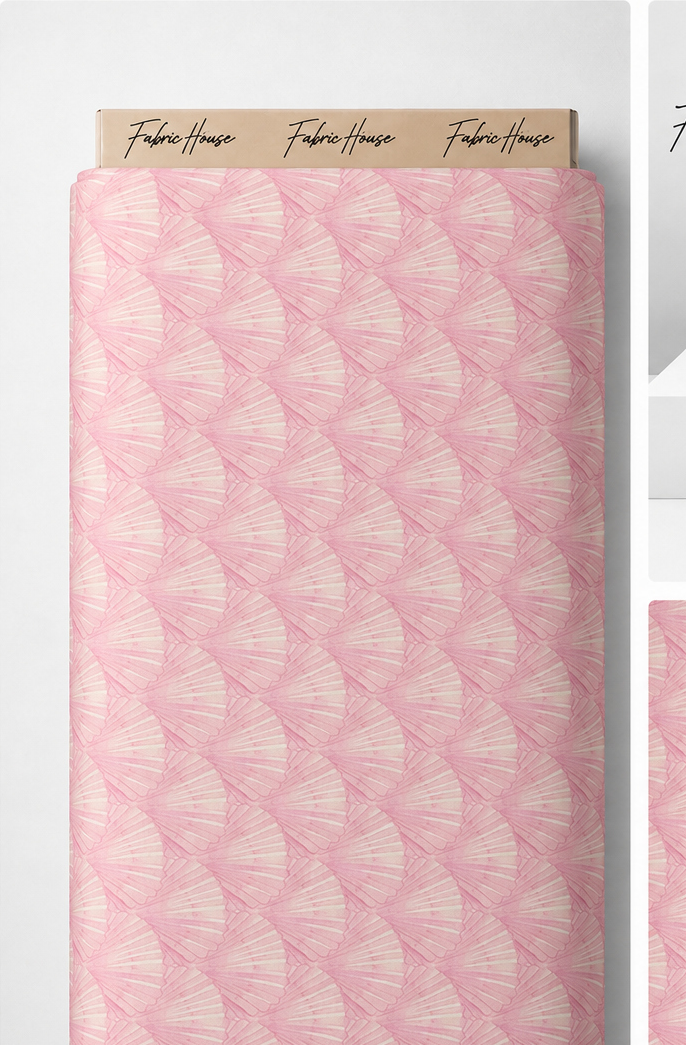 Blush Pink Tonal Florals poly-cotton full roll
