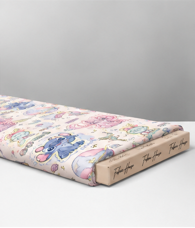 Pastel Floral Illustrations poly-cotton folded