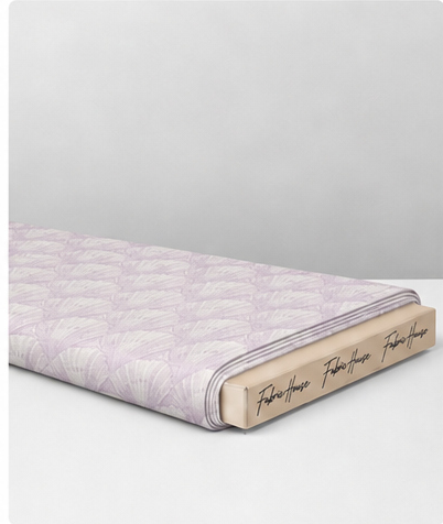 Pale Lilac Abstract Petals poly-cotton folded
