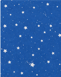 Royal Blue Starry Sky poly-cotton, print close up