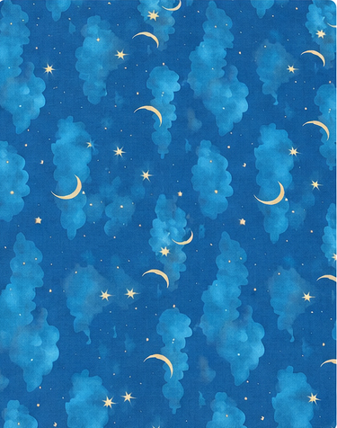 Ocean Blue Abstract Texture poly-cotton, print close up