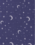 Lavender Night Sky poly-cotton, print close up