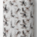 Ivory Grey Feathered Botanical poly-cotton full roll