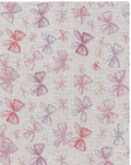 Ivory Pink Delicate Blossoms poly-cotton, print close up