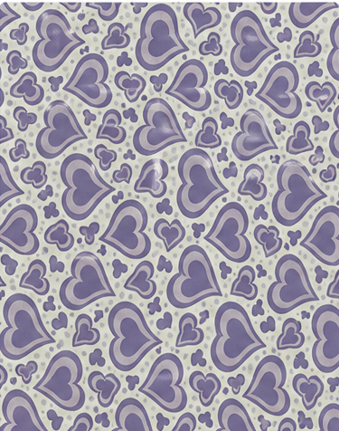 Lavender Ornamental Paisley poly-cotton, print close up