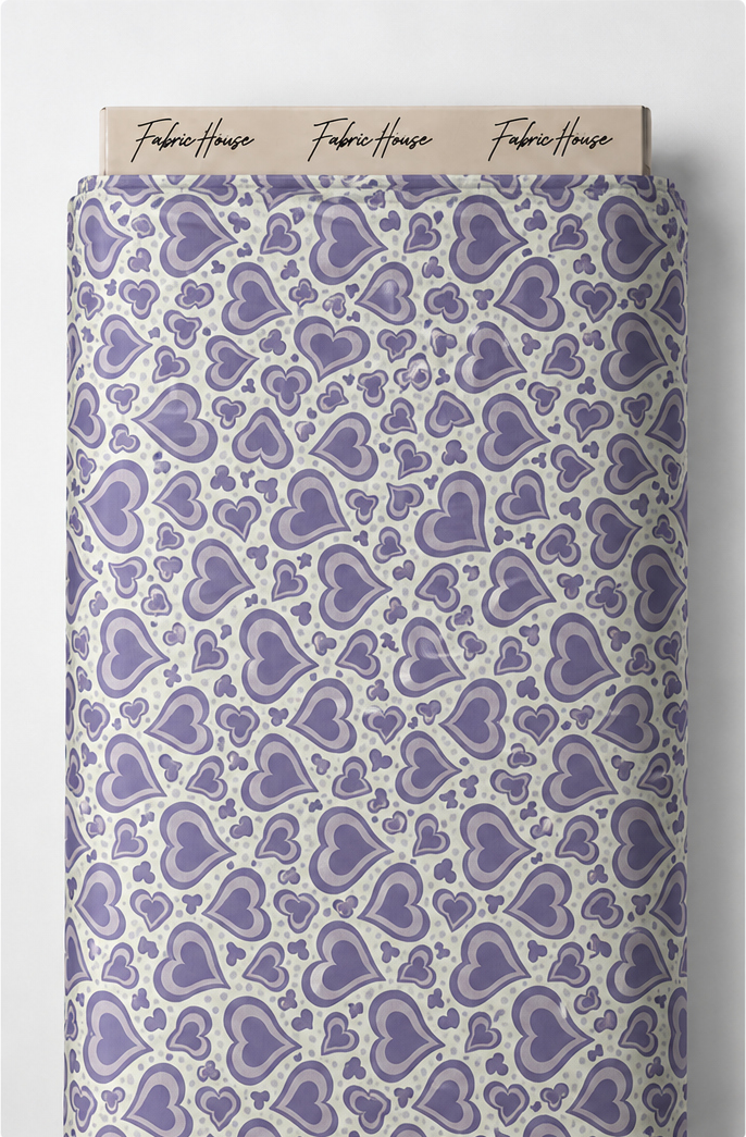 Lavender Ornamental Paisley poly-cotton full roll