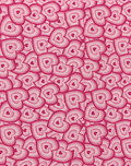 Hot Pink Retro Abstract Motifs poly-cotton, print close up