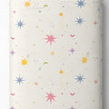 Ivory Pastel Stars and Suns poly-cotton full roll