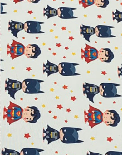 Cream Navy Cartoon Animals poly-cotton, print close up