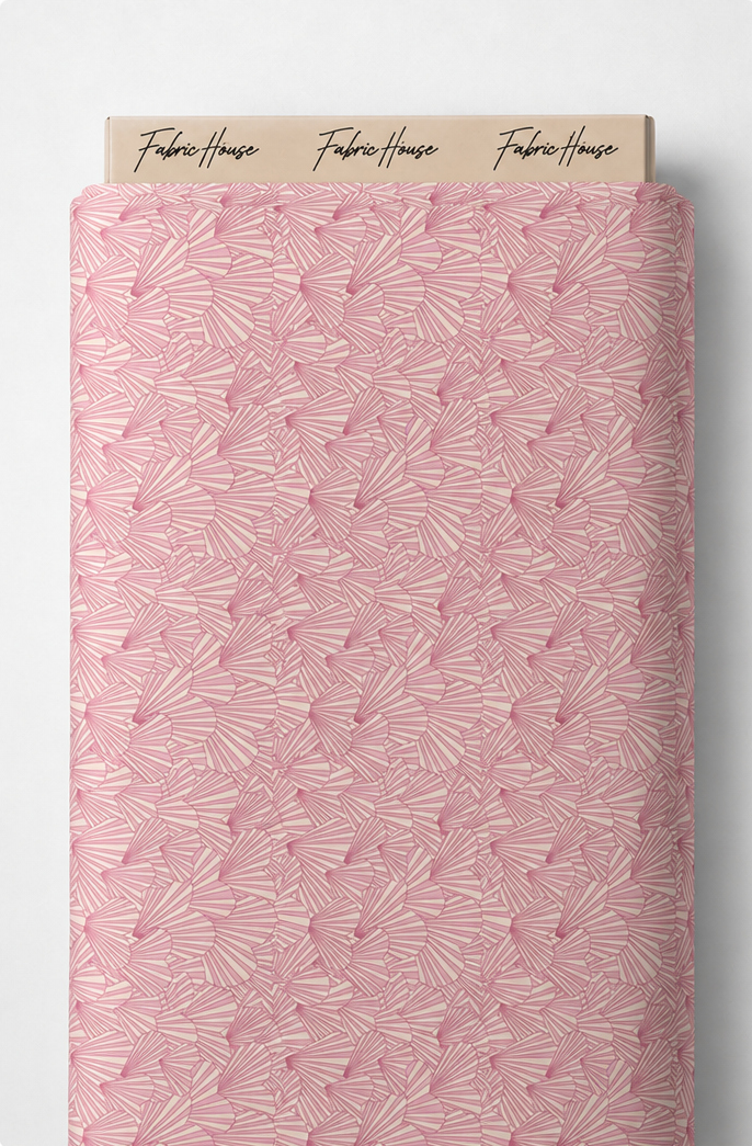Blush Pink Delicate Floral silk full roll