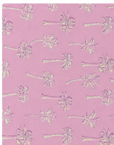 Pastel Pink Tiny Floral silk, print close up