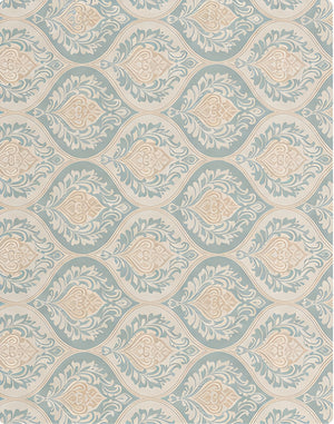 Cream Diamond Lattice silk, print close up