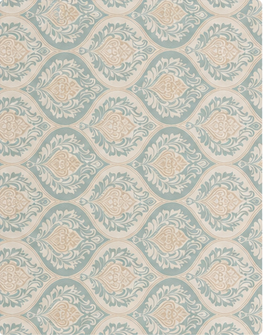 Cream Diamond Lattice silk, print close up