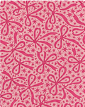 Rose Pink Botanical Linework silk, print close up