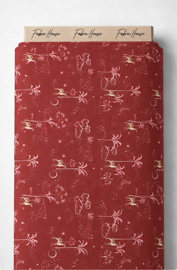 Burgundy Vintage Floral silk full roll