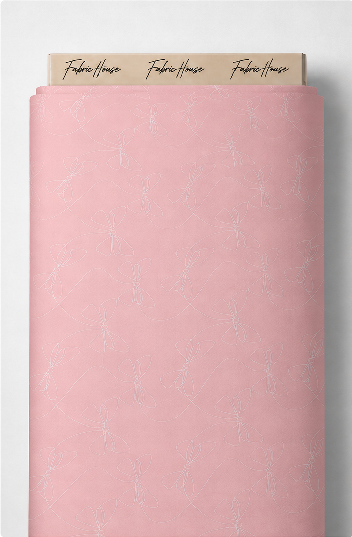 Solid Blush Pink silk full roll