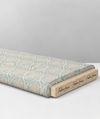 Ivory Diamond Trellis silk folded
