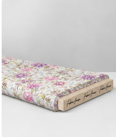 Lilac Wildflower Meadow silk folded