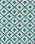Emerald Diamond Geometric silk, print close up