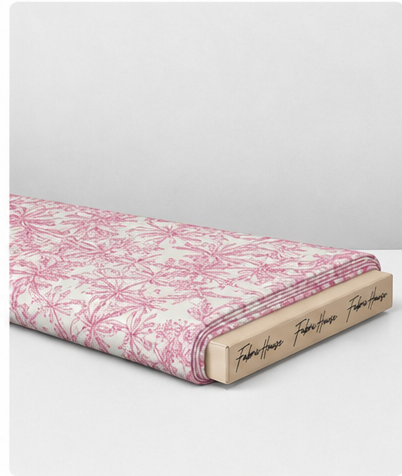 Dusty Rose Floral Texture silk folded
