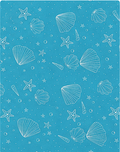 Azure Blue Delicate Motifs silk, print close up