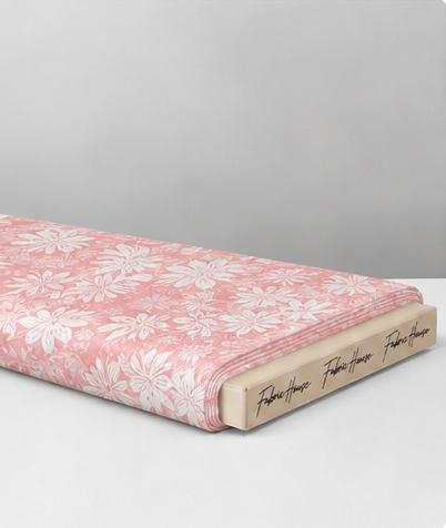 Peach Watercolor Floral silk folded