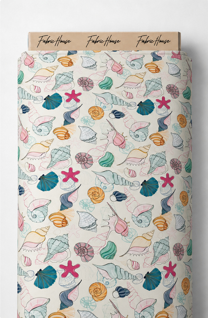 Playful Colorful Mini Prints silk full roll