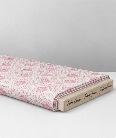 Soft Pink Minimal Motifs silk folded